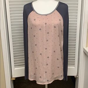 Maurices Shimmery Baseball Tee